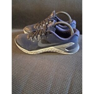 Nike‎ Women's Metcon 4 Running Shoes Metallic College Navy Size 8.5 AJ7804-440